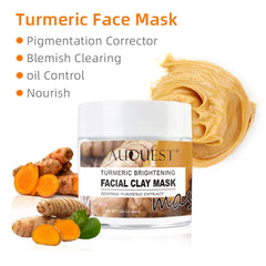 Turmeric Clay Mask for Acne and Deep Cleansing