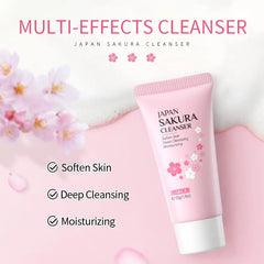Sakura Facial Cleanser Set with Vitamin C and Milk Cleanser