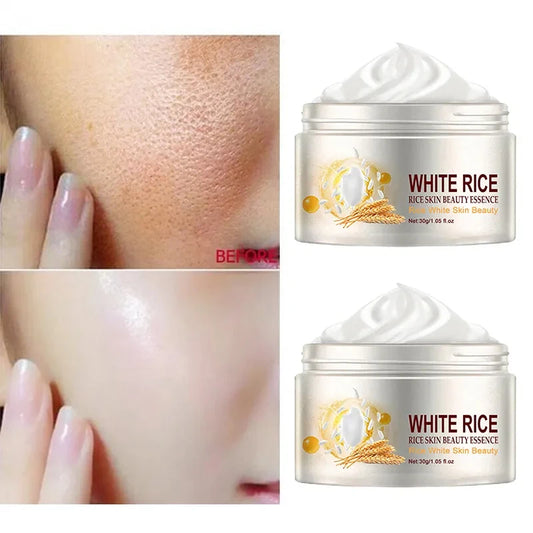 White Rice Anti-Wrinkle Moisturizing Cream for Hydration and Skin Brightening