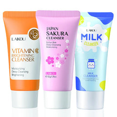 Sakura Facial Cleanser Set with Vitamin C and Milk Cleanser